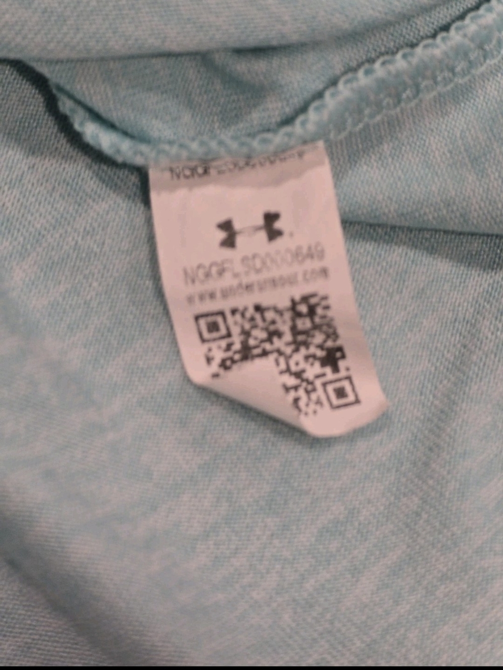 Under Armour HeatGear Women’s Large Light Blue Hooded Athletic Top - Picture 4 of 9